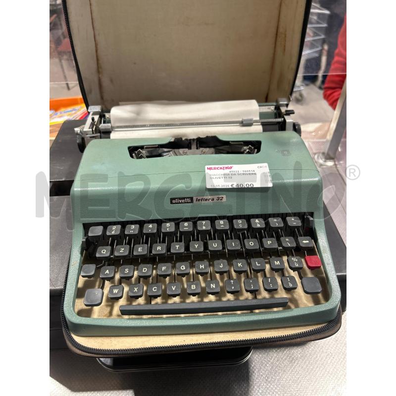 MACCHINA DA SCRIVERE OLIVETTI 32 | Mercatino dell'Usato San giovanni teatino 1