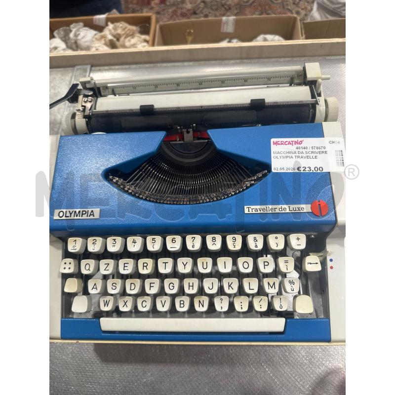 MACCHINA DA SCRIVERE OLYMPIA TRAVELLER BLU | Mercatino dell'Usato San giovanni teatino 1