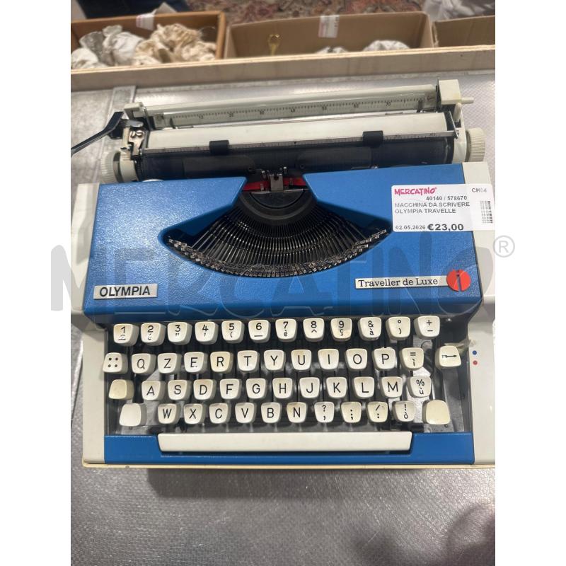 MACCHINA DA SCRIVERE OLYMPIA TRAVELLER BLU | Mercatino dell'Usato San giovanni teatino 2