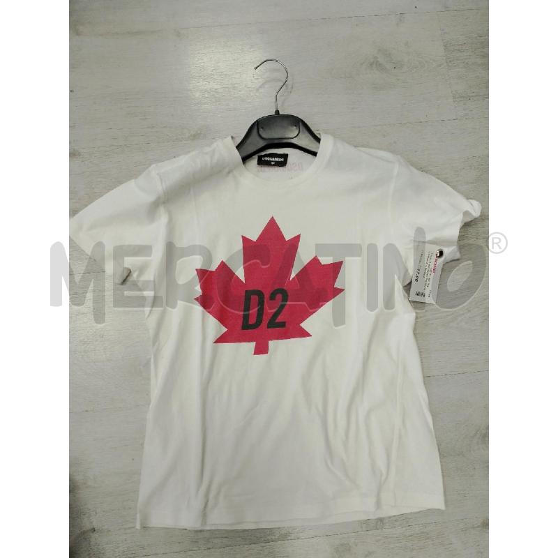 MAGLIA BAMBINO DSQUARED BIANCA FOGLIA | Mercatino dell'Usato San giovanni teatino 1