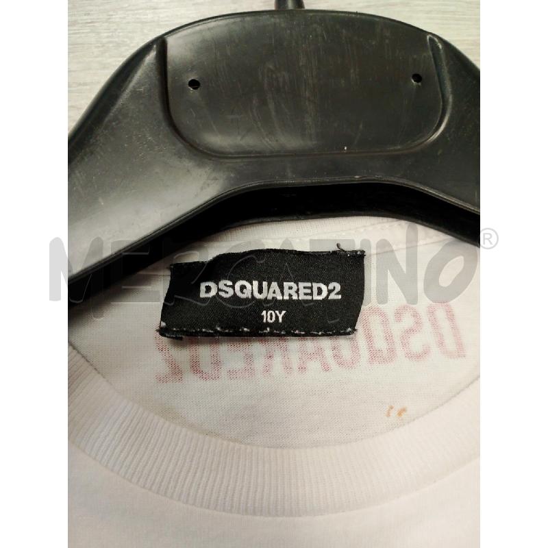 MAGLIA BAMBINO DSQUARED BIANCA FOGLIA | Mercatino dell'Usato San giovanni teatino 2