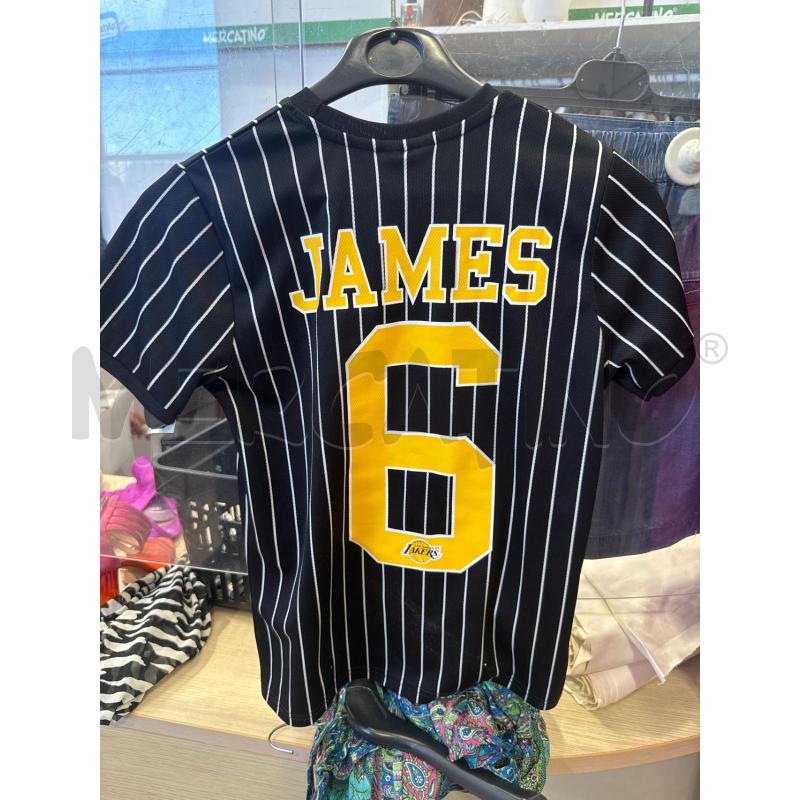 MAGLIA BAMBINO NBA NERA RIGHE BIANCHE  | Mercatino dell'Usato San giovanni teatino 2