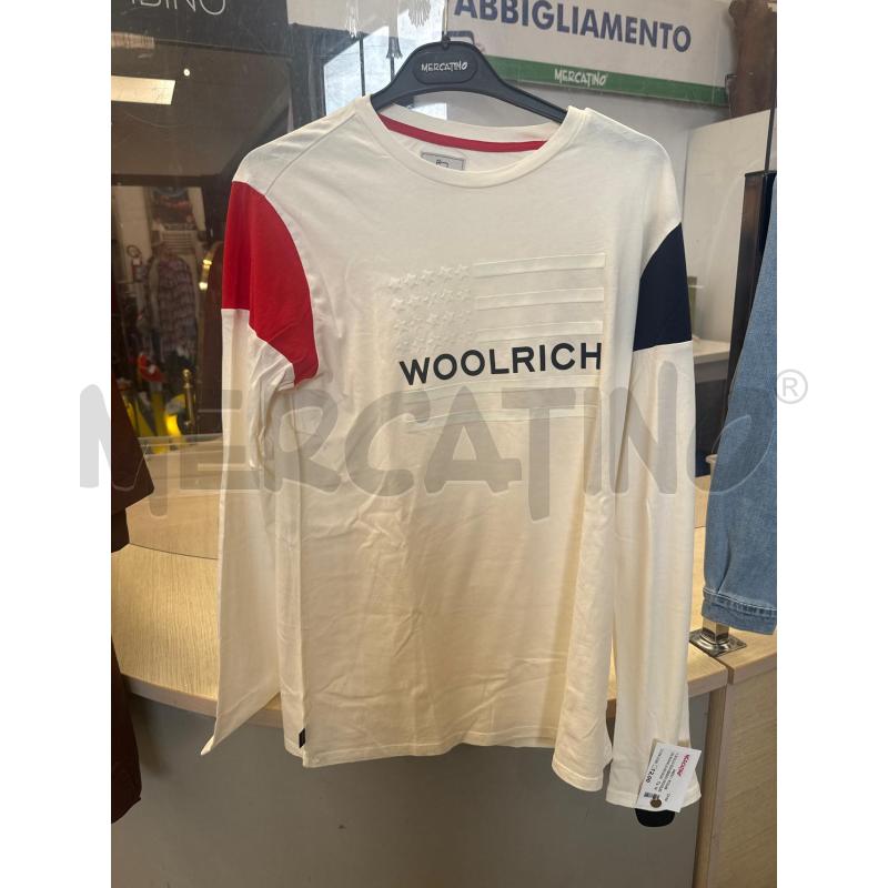 MAGLIA BAMBINO WOOLRICH BIANCA ROSSA BLU  | Mercatino dell'Usato San giovanni teatino 1