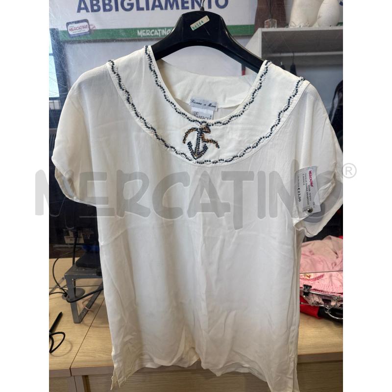 MAGLIA DONNA ARABESQUE BIANCA | Mercatino dell'Usato San giovanni teatino 1