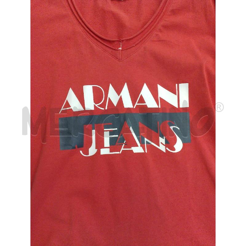 MAGLIA DONNA ARMANI JEANS ROSSA MEZZA MANICA  | Mercatino dell'Usato San giovanni teatino 2