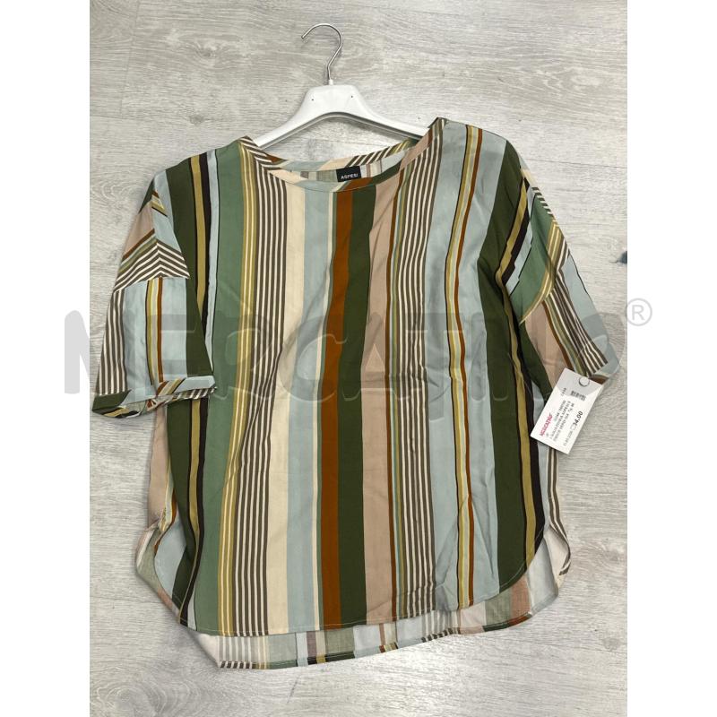 MAGLIA DONNA ASPESI STRISCE VERDI GIALLE CELESTI | Mercatino dell'Usato San giovanni teatino 1