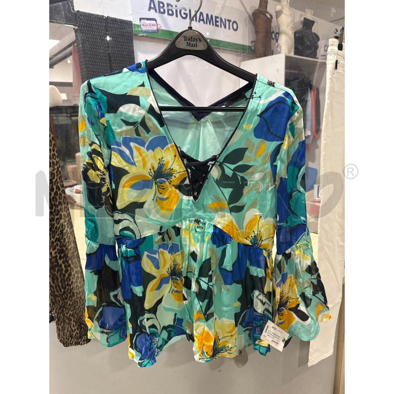 MAGLIA DONNA ATOS LOMBARDINI VERDE ACQUA FIORI  | Mercatino dell'Usato San giovanni teatino 1