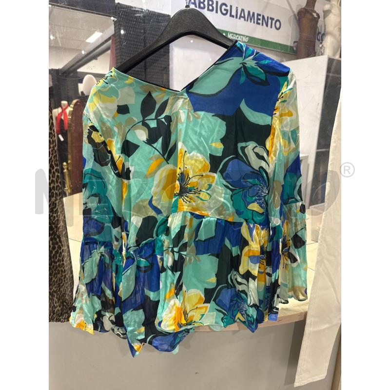 MAGLIA DONNA ATOS LOMBARDINI VERDE ACQUA FIORI  | Mercatino dell'Usato San giovanni teatino 2