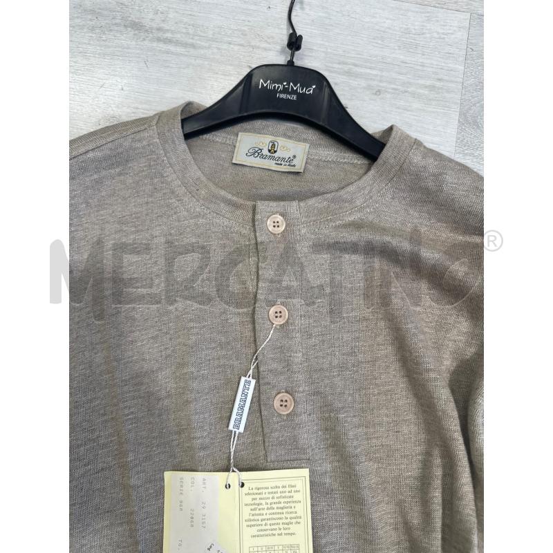 MAGLIA DONNA BRAMANTE GRIGIO BEIGE MEZZA MANICA  | Mercatino dell'Usato San giovanni teatino 2