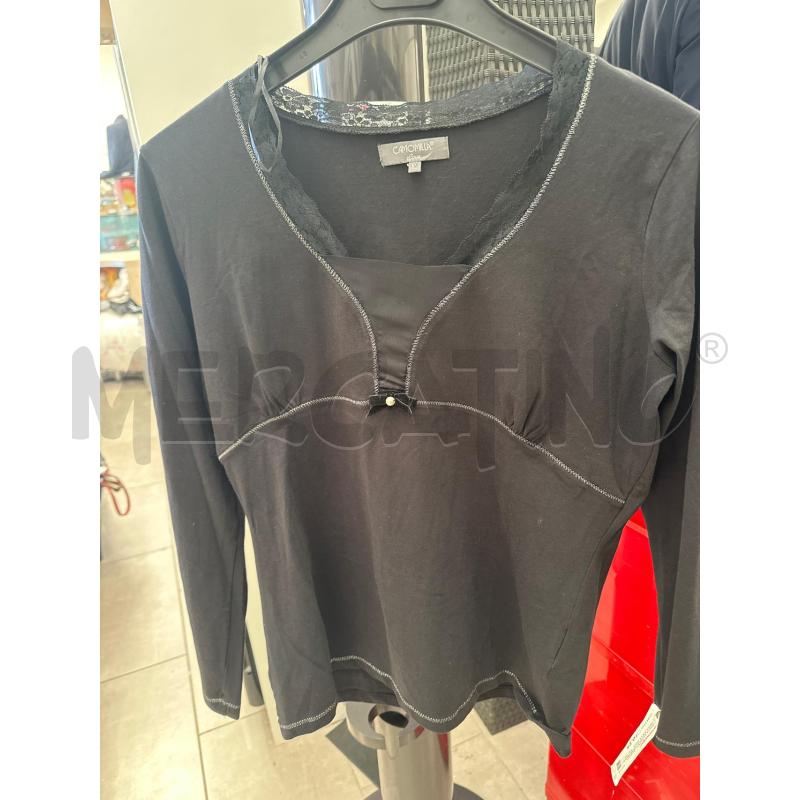 MAGLIA DONNA CAMOMILLA NERA DETT PIZZO | Mercatino dell'Usato San giovanni teatino 1
