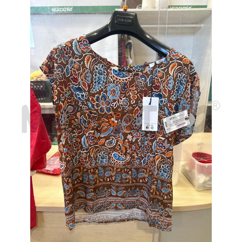 MAGLIA DONNA CLARA FAITH MARRONE FANTASIA | Mercatino dell'Usato San giovanni teatino 1