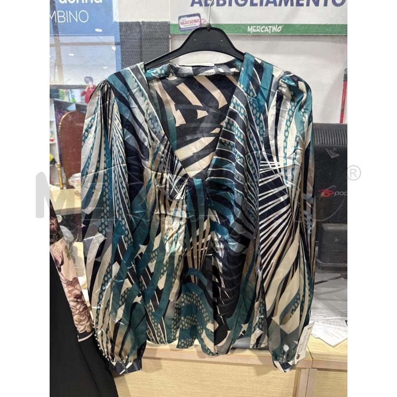 MAGLIA DONNA COMPAGNIA ITALIANA AZZURRO NERO FANTASIA  | Mercatino dell'Usato San giovanni teatino 1