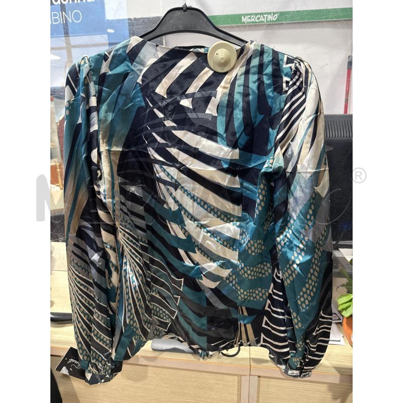 MAGLIA DONNA COMPAGNIA ITALIANA AZZURRO NERO FANTASIA  | Mercatino dell'Usato San giovanni teatino 2