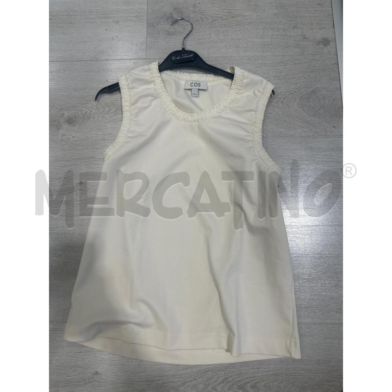 MAGLIA DONNA COS BIANCA SMANICATA RICCETTI  | Mercatino dell'Usato San giovanni teatino 1