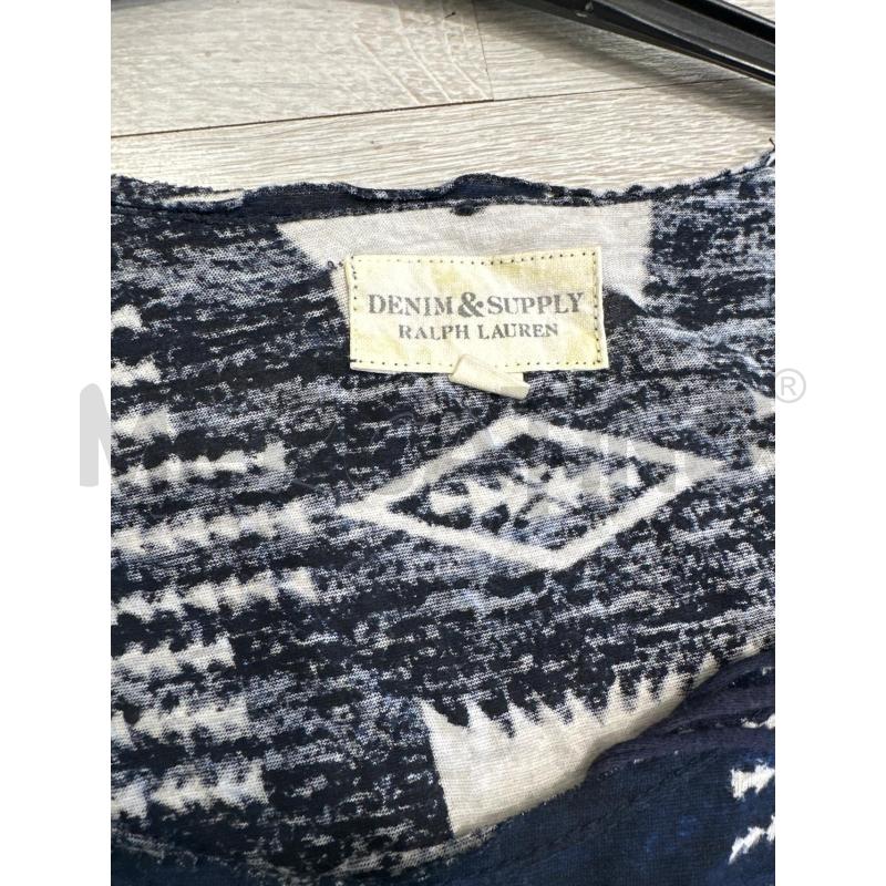 MAGLIA DONNA DENIM  SUPPLY RALPH LAUREN BLU BIANCA | Mercatino dell'Usato San giovanni teatino 2