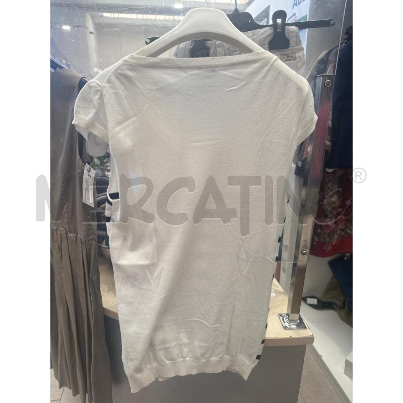MAGLIA DONNA EMME MARELLA BIANCA RIGHE NERE  | Mercatino dell'Usato San giovanni teatino 2