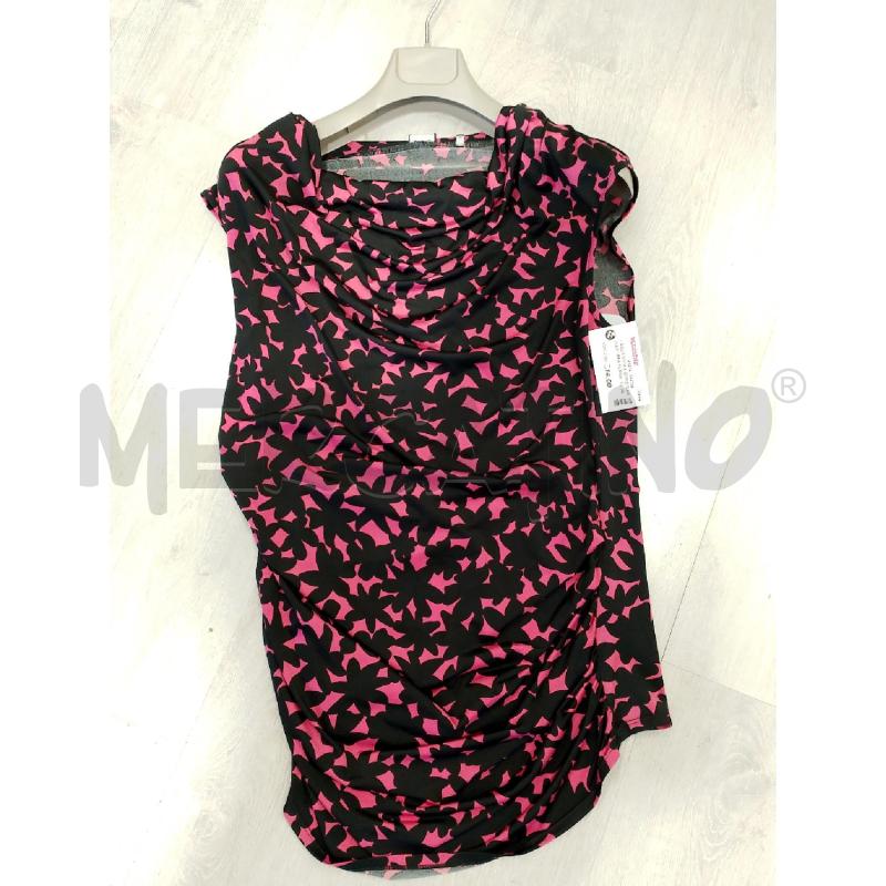 MAGLIA DONNA EMME MARELLA NERA FUCSIA | Mercatino dell'Usato San giovanni teatino 1