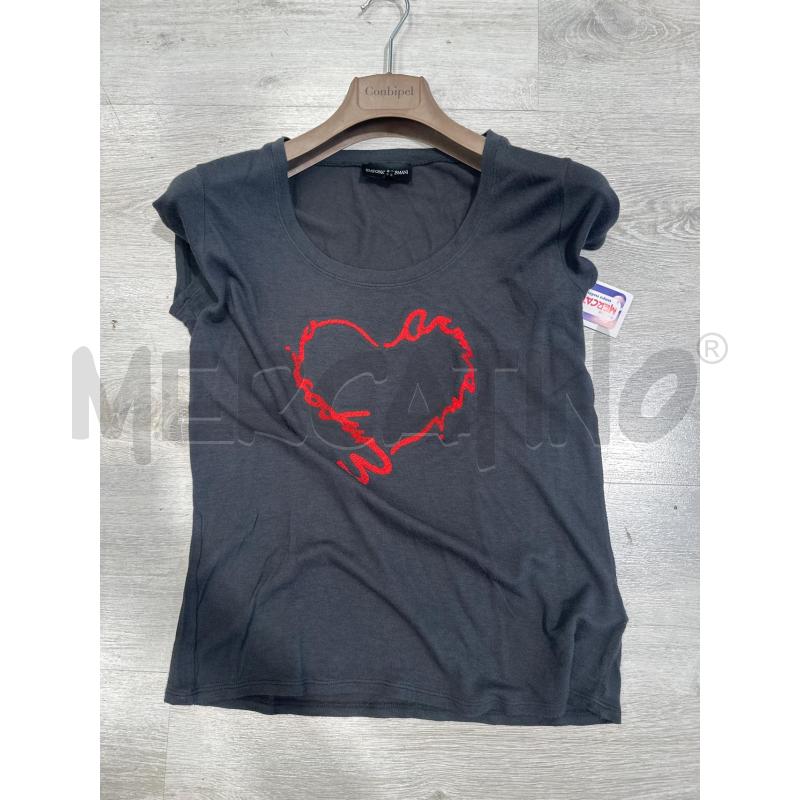 MAGLIA DONNA EMPORIO ARMANI GRIGIA CUORE ROSSO | Mercatino dell'Usato San giovanni teatino 1