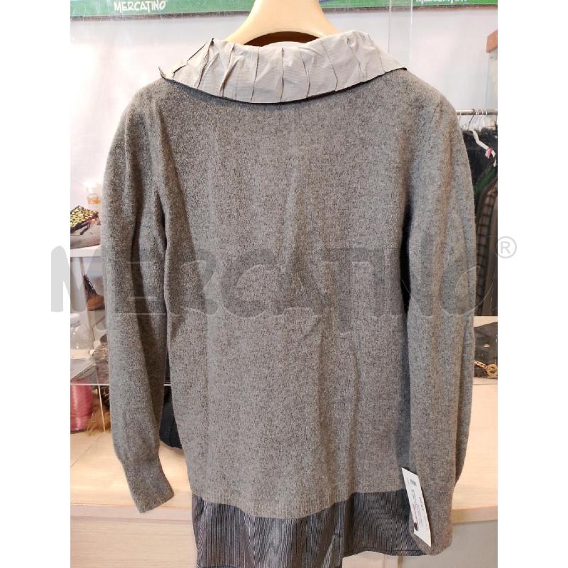 MAGLIA DONNA FABIANA FILIPPI GRIGIA COLLO | Mercatino dell'Usato San giovanni teatino 3