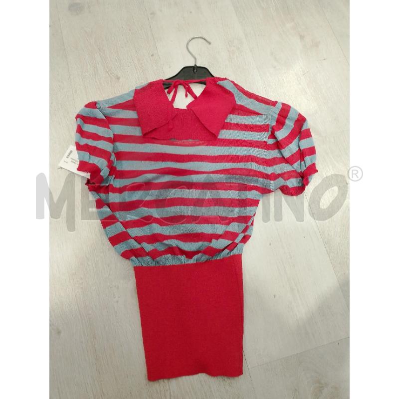 MAGLIA DONNA FORNARINA ROSSA AZZURRA RIGHE | Mercatino dell'Usato San giovanni teatino 2
