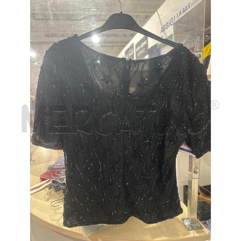 MAGLIA DONNA FREESIIA NERA PAILLETTES  | Mercatino dell'Usato San giovanni teatino 3