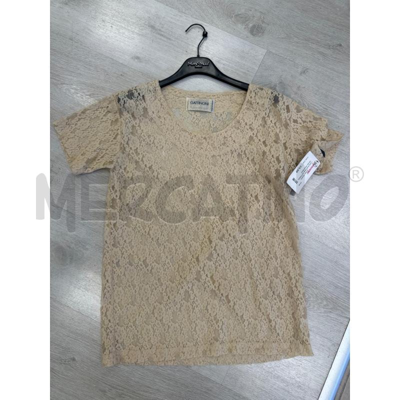 MAGLIA DONNA GATTINONI BEIGE TRAFORATA | Mercatino dell'Usato San giovanni teatino 1