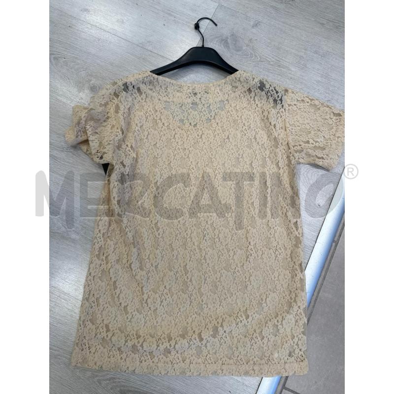 MAGLIA DONNA GATTINONI BEIGE TRAFORATA | Mercatino dell'Usato San giovanni teatino 3