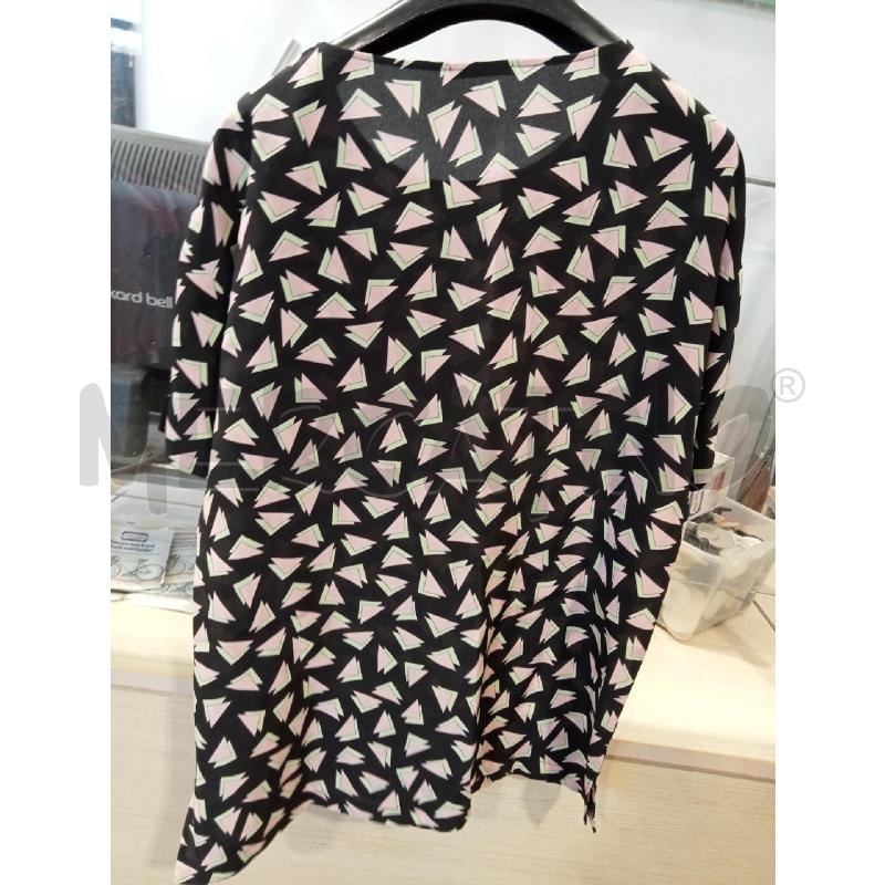 MAGLIA DONNA ICEBERG NERA TRIANGOLI ROSA VERDI | Mercatino dell'Usato San giovanni teatino 2