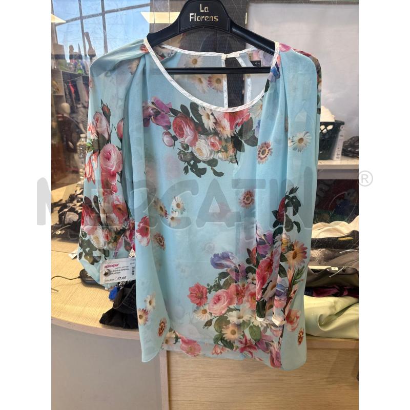 MAGLIA DONNA IMPERIAL AZZURRA FIORI  | Mercatino dell'Usato San giovanni teatino 1