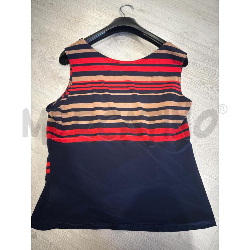 MAGLIA DONNA JOSEPH RIBKOFF RIGHE ROSSE BEIGE NERE | Mercatino dell'Usato San giovanni teatino 3