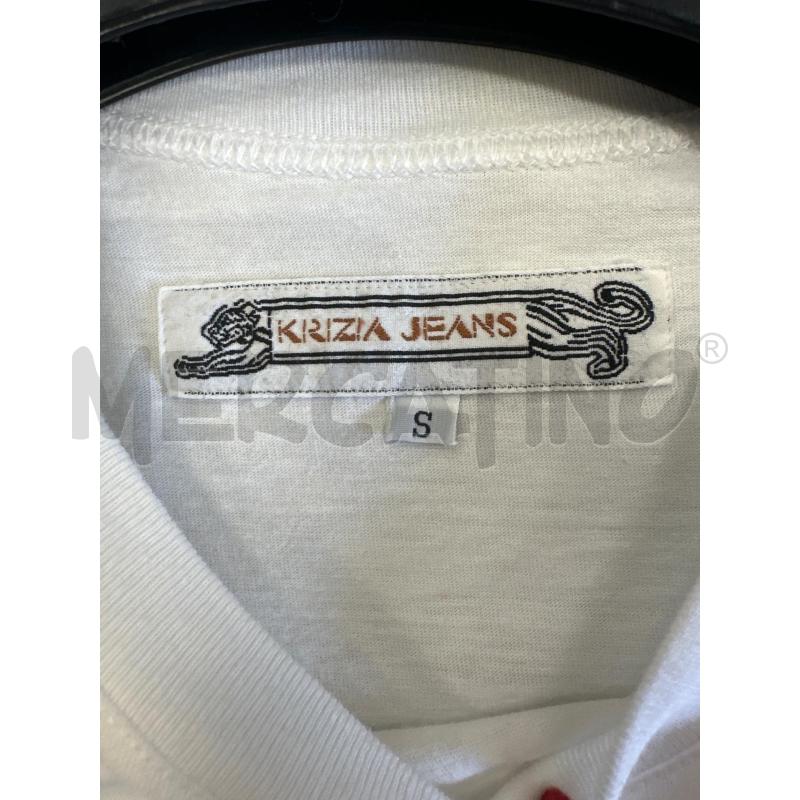 MAGLIA DONNA KRIZIA JEANS BIANCA  | Mercatino dell'Usato San giovanni teatino 2