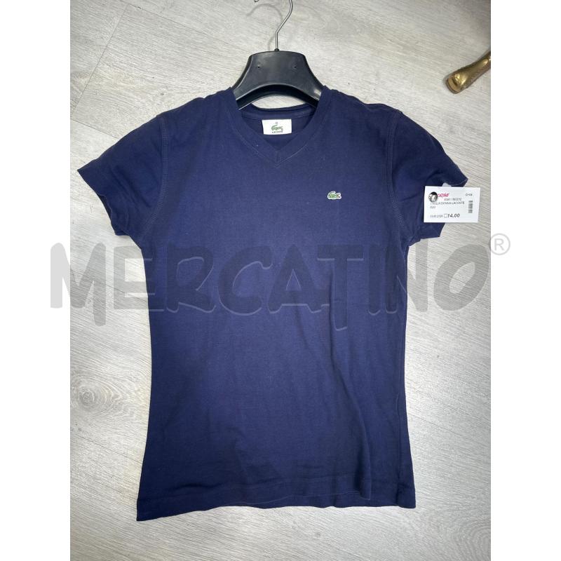 MAGLIA DONNA LACOSTE BLU  | Mercatino dell'Usato San giovanni teatino 1
