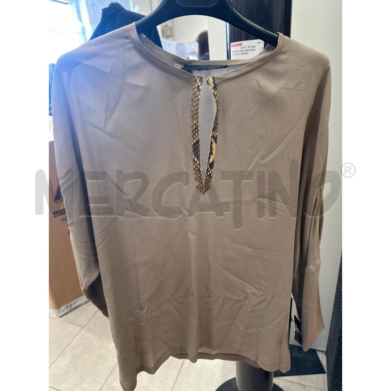 MAGLIA DONNA LES COPAINS BEIGE DETT RETTILE  | Mercatino dell'Usato San giovanni teatino 1