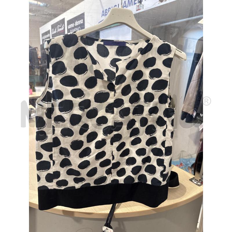 MAGLIA DONNA LES COPAINS BIANCA POIS BLU | Mercatino dell'Usato San giovanni teatino 1