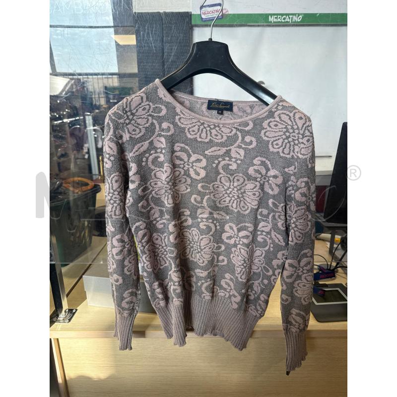 MAGLIA DONNA LUISA SPAGNOLI GRIGIA ROSA  | Mercatino dell'Usato San giovanni teatino 1