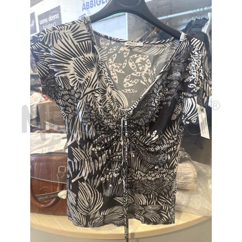 MAGLIA DONNA MARELLA MARRONE FANTASIA | Mercatino dell'Usato San giovanni teatino 1