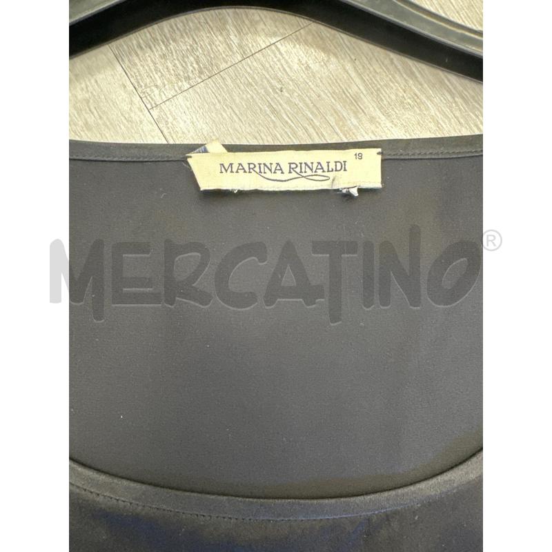 MAGLIA DONNA MARINA RINALDI NERA MEZZA MANICA  | Mercatino dell'Usato San giovanni teatino 2