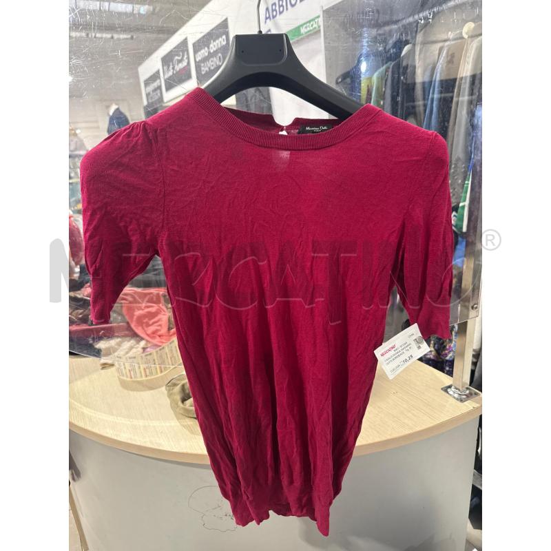 MAGLIA DONNA MASSIMO DUTTI BORDEAUX  | Mercatino dell'Usato San giovanni teatino 1