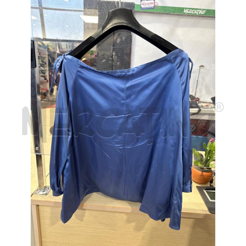 MAGLIA DONNA MAX&CO BLU LUCIDA AZZURRA  | Mercatino dell'Usato San giovanni teatino 2