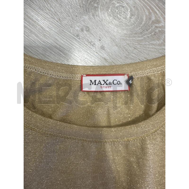 MAGLIA DONNA MAX&CO DORATA SMANICATA  | Mercatino dell'Usato San giovanni teatino 2
