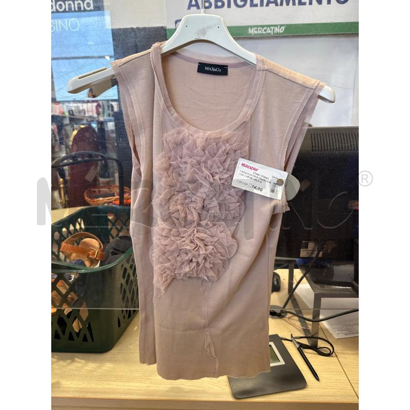 MAGLIA DONNA MAX&CO ROSA CARNE VELO ARRICCIATO | Mercatino dell'Usato San giovanni teatino 1