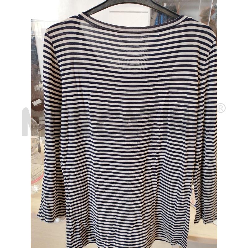 MAGLIA DONNA MAX MARA RIGHE BIANCHE BLU | Mercatino dell'Usato San giovanni teatino 2