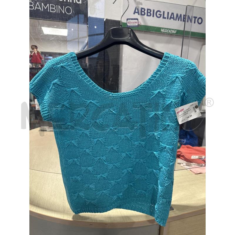 MAGLIA DONNA MIDALI TOJOURS CELESTE | Mercatino dell'Usato San giovanni teatino 1