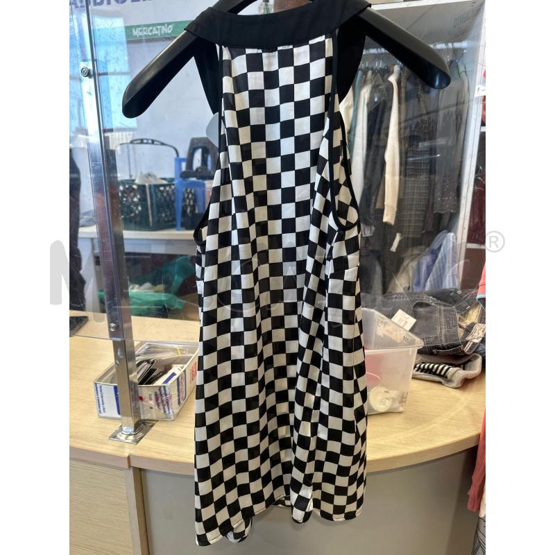 MAGLIA DONNA MOTIVI BIANCO NERO QUADRI  | Mercatino dell'Usato San giovanni teatino 3