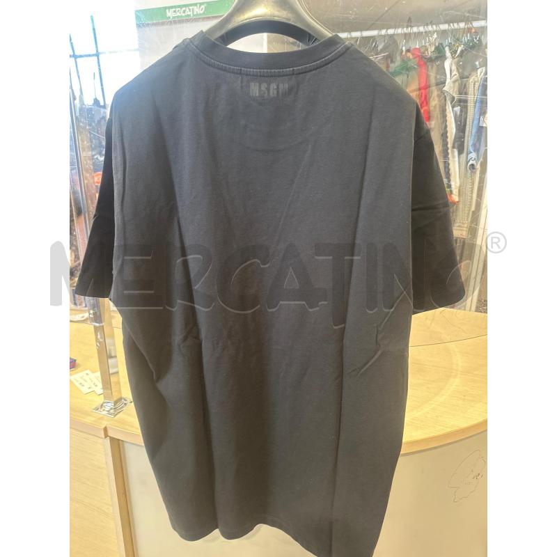 MAGLIA DONNA MSGM NERA STAMPA ROSSA ROSA BLU  | Mercatino dell'Usato San giovanni teatino 3