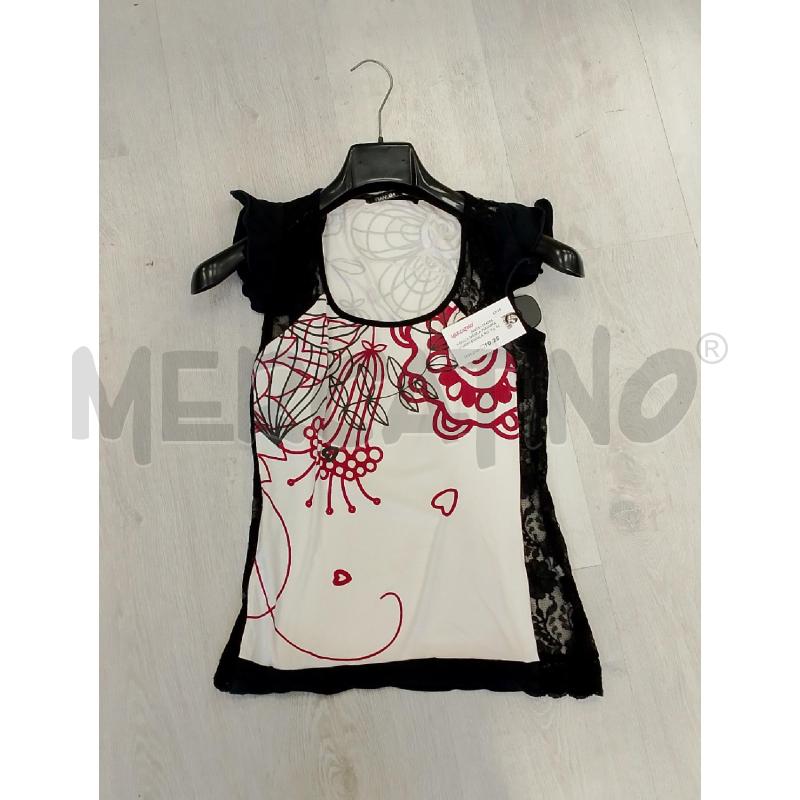 MAGLIA DONNA PIANURA STUDIO BIANCA ROSSA NERA | Mercatino dell'Usato San giovanni teatino 1