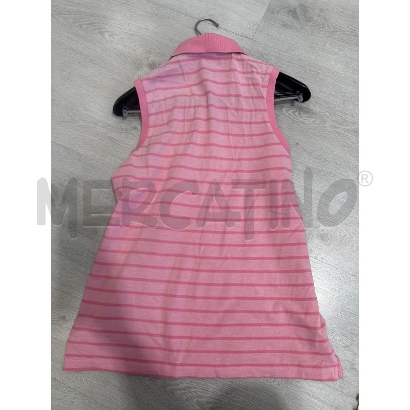 MAGLIA DONNA RALPH LAUREN SPORT ROSA RIGHE  | Mercatino dell'Usato San giovanni teatino 3