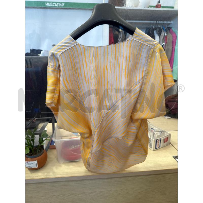MAGLIA DONNA SMARCHIATA GIALLA RIGHINE | Mercatino dell'Usato San giovanni teatino 2