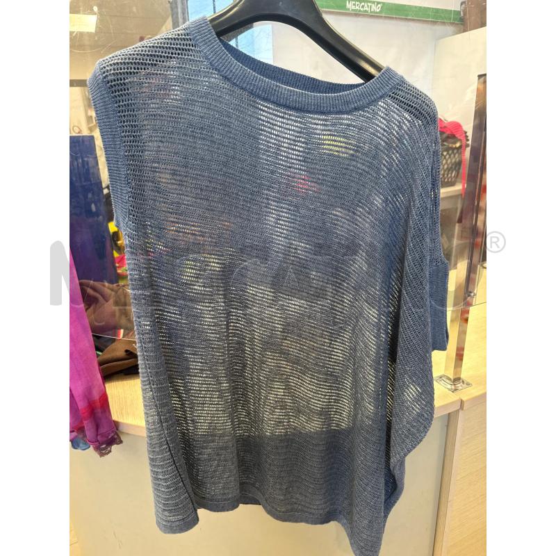 MAGLIA DONNA STEFANEL AZZURRA RETE | Mercatino dell'Usato San giovanni teatino 1