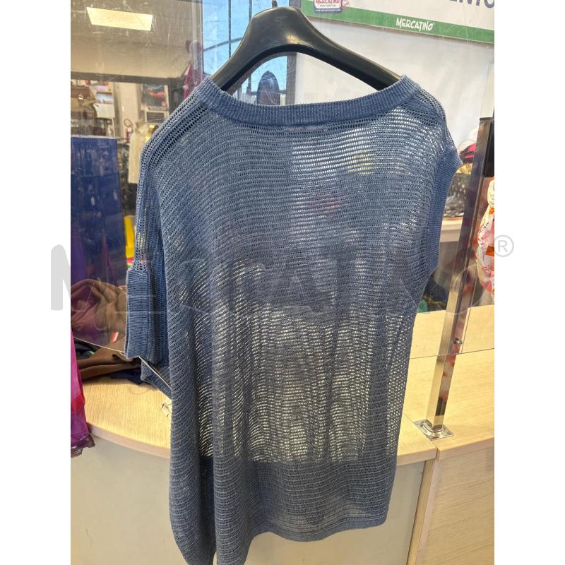 MAGLIA DONNA STEFANEL AZZURRA RETE | Mercatino dell'Usato San giovanni teatino 2